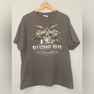 Vintage Harley-Davidson Old School Rocks Looney Tunes Cancun Mexico | XL